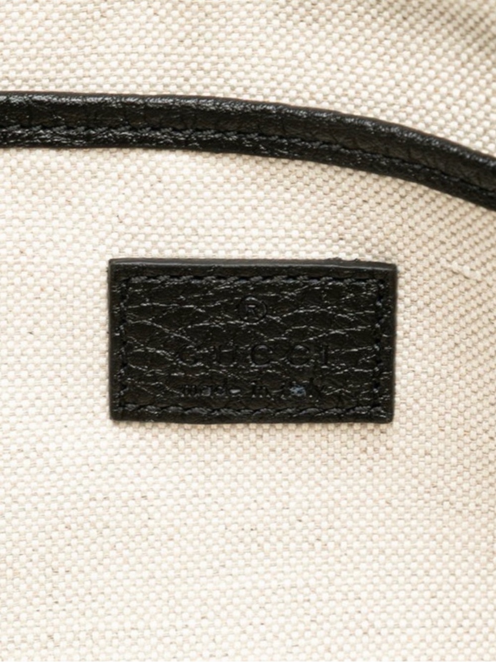 Gucci Emblem 2 Way black Signature Leather Chain Shoulder Bag - Picture 4 of 7